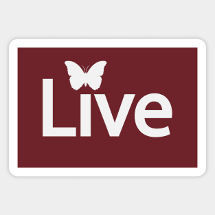 Live text design Magnet